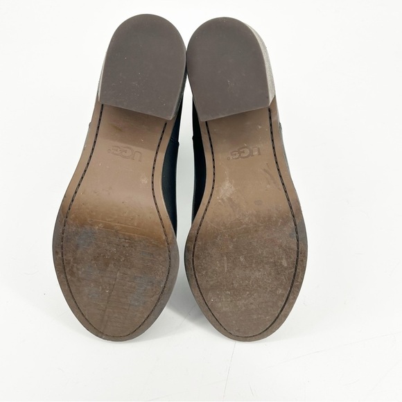 UGG Camden Chelsea ankle black stacked heel leather boots size 8.5 - Picture 6 of 7